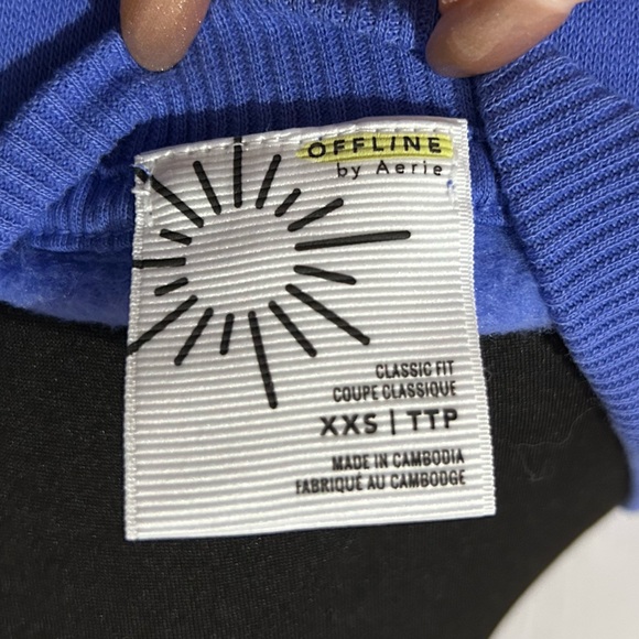 NWT OFFLINE By Aerie Cloud Fleece Classic Crewneck Sweatshirt - Picture 6 of 9